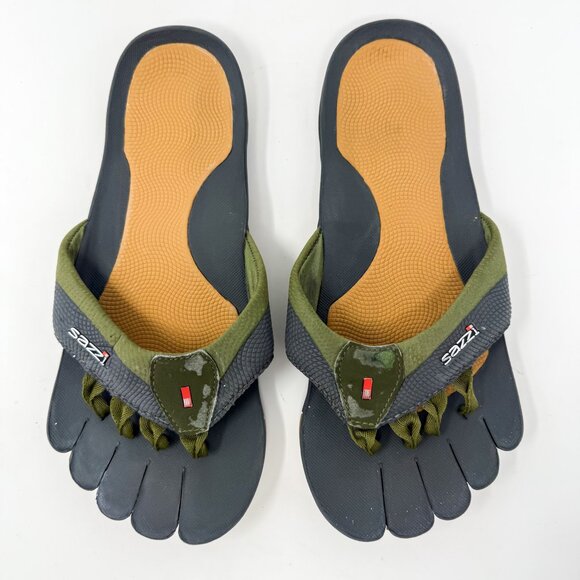 Sazzi Digit Decimal Motion Sandals Unisex Men 8 / W 9 / EU 40.5 Flip Flops RARE - Picture 4 of 9